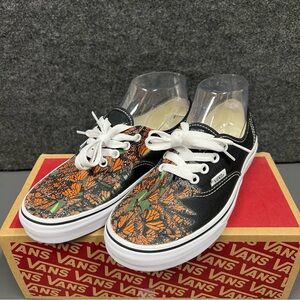 Vans Authentic Lace Up “Monarch Butterfly” Shoes Size 7 Women